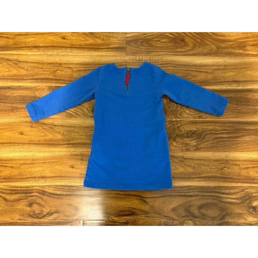 Primary Blue Sweatshirt Dress, Size 3T
